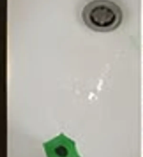 Tub scratch removal, colour matched before